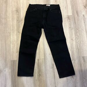 Wrangler black jeans size 38 x 30